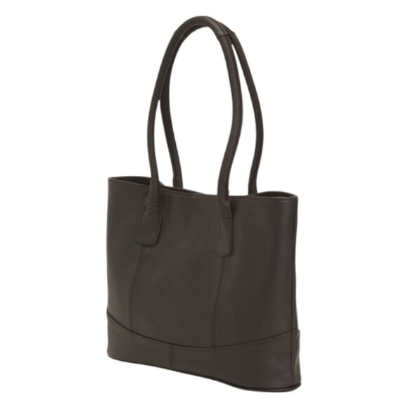 AMERILEATHER Leather Triple Compartment Tote - Picture 3 of 3